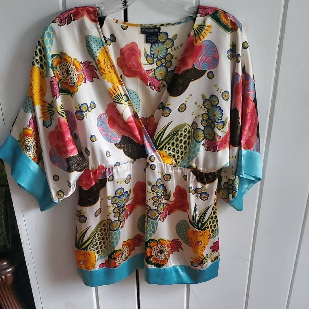Floral Kimono Sleeve Top